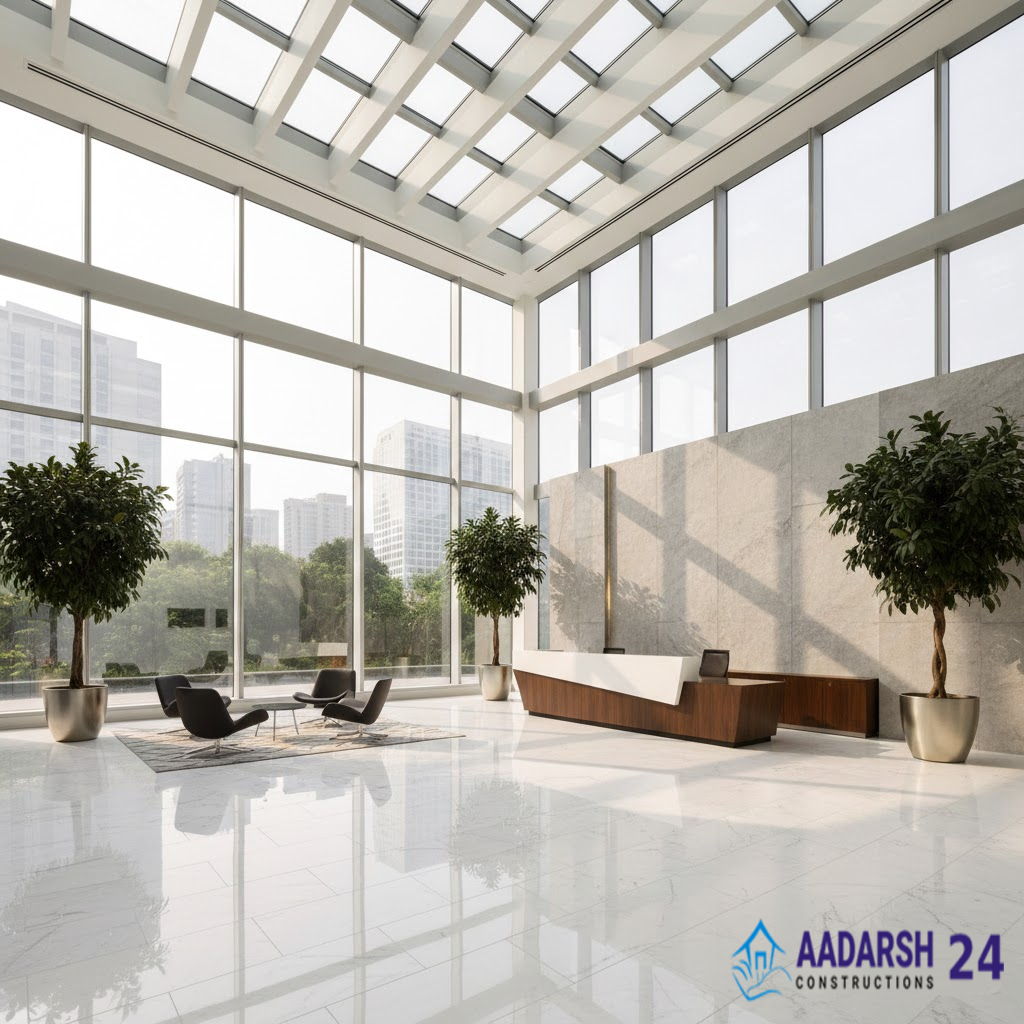 Commercial complex and mall development in Gurgaon.